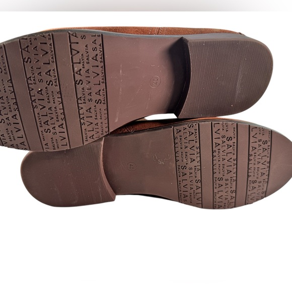 Salvia Cat Cognac Hydra Suede Waterproof Chelsea Boots Women’s Size 9.5 FLAWED - Picture 8 of 10